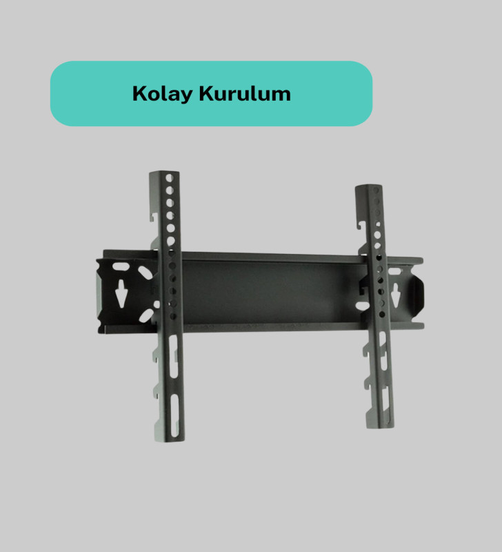 Ayarlanabilir 32-42 İnç LED TV Duvar Askı Braketi 40 kg Taşıma - Lisinya