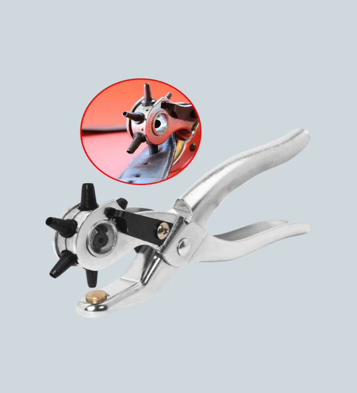 Metal Gövdeli Ayarlanabilir Deri Delme Pensesi 2.5–5 mm Delik Açma Aracı - Lisinya
