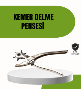 Deride Kemer Çanta Ayakkabı Delme Pensesi 6 Uçlu Döner Başlıklı Tamir Aleti - Lisinya