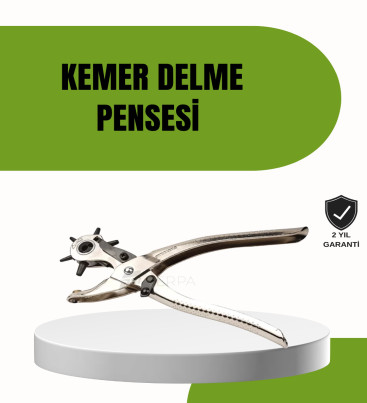 Deride Kemer Çanta Ayakkabı Delme Pensesi 6 Uçlu Döner Başlıklı Tamir Aleti - Lisinya