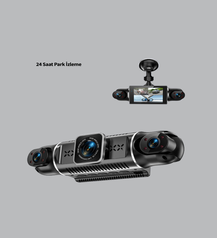 1080P 4 Kanallı Araç Kamerası GPS + WiFi + G Sensör Destekli - Lisinya