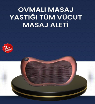 Isıtma Özellikli Derin Yoğurma Masaj Yastığı Priz & Çakmak Girişli - Lisinya