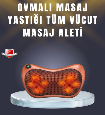 Çok Fonksiyonlu Boyun Bel Sırt Masaj Yastığı Araç İçi Uyumlu - Lisinya