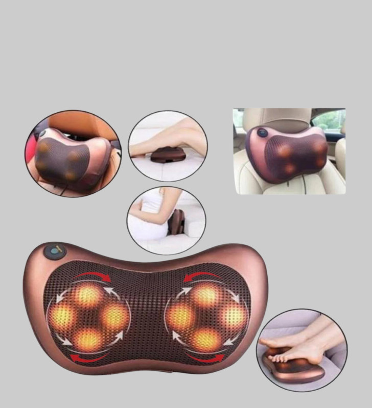 Ergonomik Derin Yoğurmalı Boyun Bel Sırt Masaj Cihazı Priz Çakmak Girişli - Lisinya