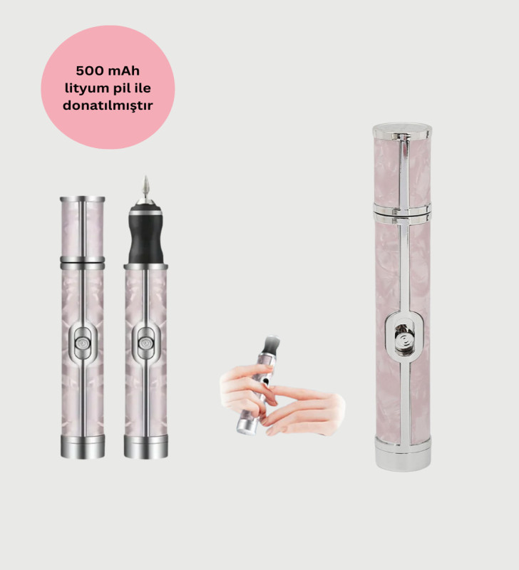 Ergonomik Saplı 20.000 RPM Hız Kontrollü Manikür Pedikür Makinesi - Lisinya