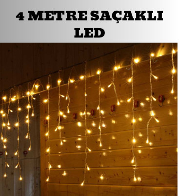 4 Metre Şelale Led Işık Perdesi Dekoratif - Lisinya