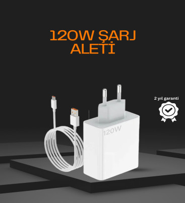 120 Watt Type C Şarj Başlığı Poco X3 X4 X5 Pro Uyumlu - Lisinya