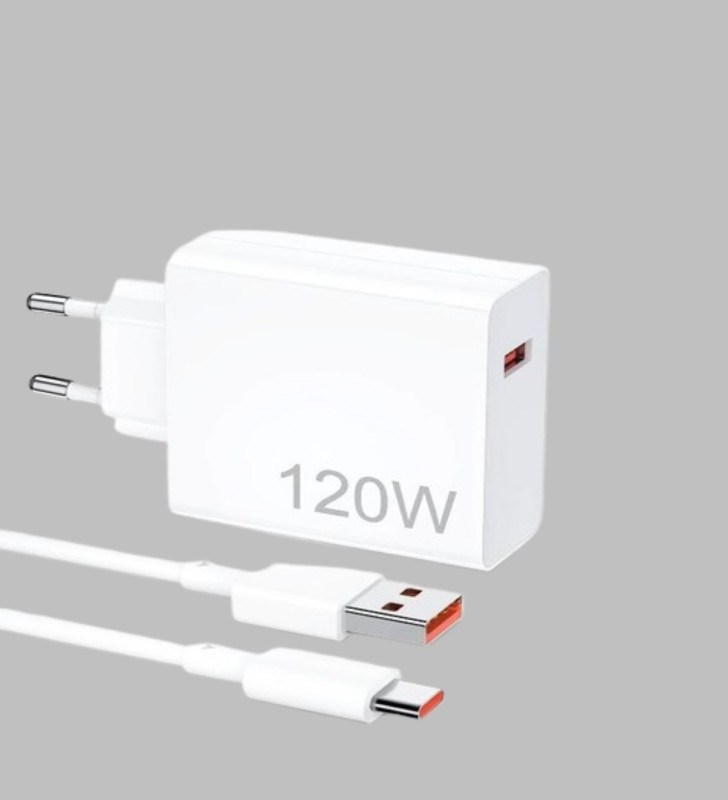 120 Watt Hızlı Şarj Adaptörü Samsung S20 S21 S22 S23 Uyumlu - Lisinya