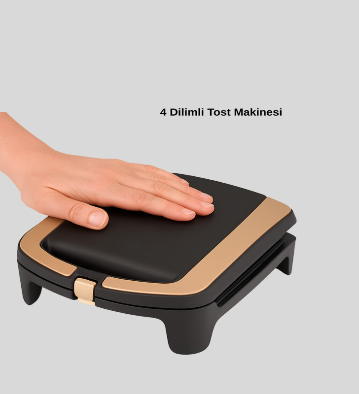 Tost Makinesi 4 Dilim Kapasite 1500 Watt Hızlı Isıtma - Lisinya