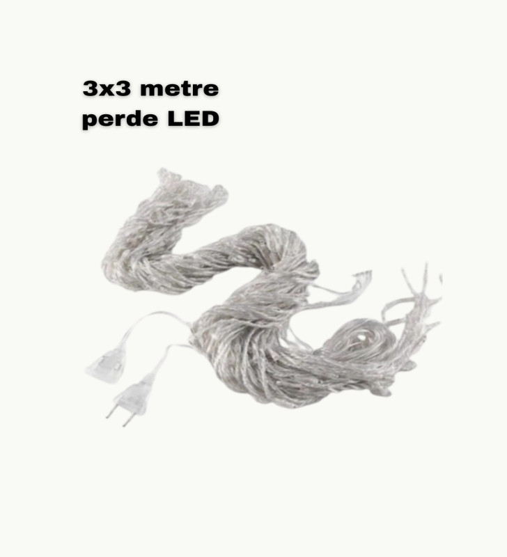 3x3 LED Işık Perdesi Şelale Model İç Dış Mekân Dekorasyonu - Lisinya