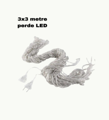 3x3 LED Işık Perdesi Şelale Model İç Dış Mekân Dekorasyonu - Lisinya
