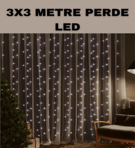 3x3 LED Şelale Perde Işık Kutlama ve Dekor Aydınlatması - Lisinya