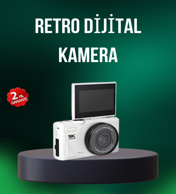 5K 75MP Dijital Kamera WiFi Aktarımlı Otofokus ve 18x Dijital Zoom - Lisinya