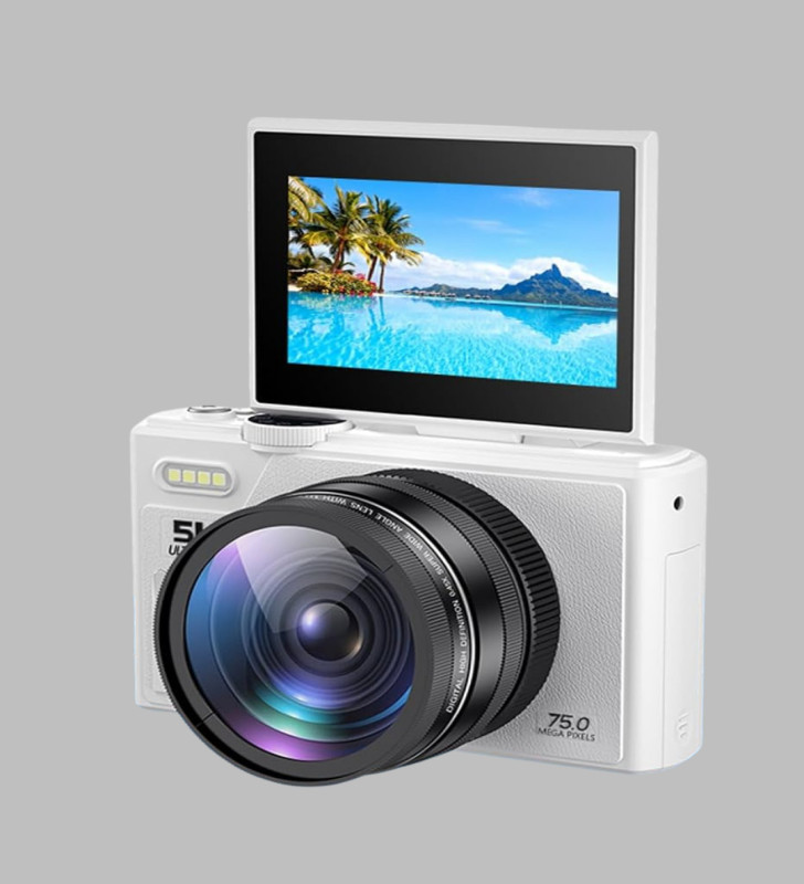 WiFi Bağlantılı 5K Ultra HD Dijital Kamera 75MP Otofokus - Lisinya