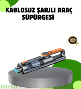 Şarjlı Kablosuz El Süpürgesi Yüksek Emiş Güçlü ve Çok Başlıklı - Lisinya