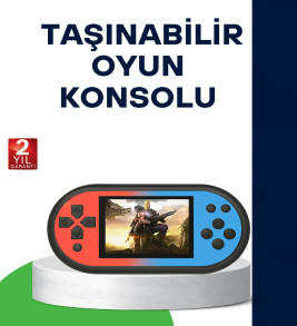 520 Oyunlu Taşınabilir Oyun Konsolu HD Ekranlı Retro Eğlence - Lisinya