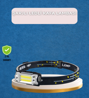 Taşınabilir Şarjlı LED Fener XPE95LM COB120LM Manyetik Gövde - Lisinya