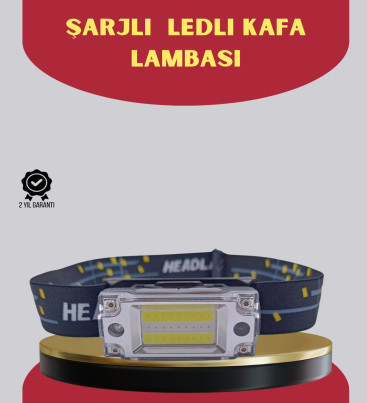 Şarj Edilebilir LED KAFA Feneri 215 Lümen XPE COB Güçlü Aydınlatma - Lisinya