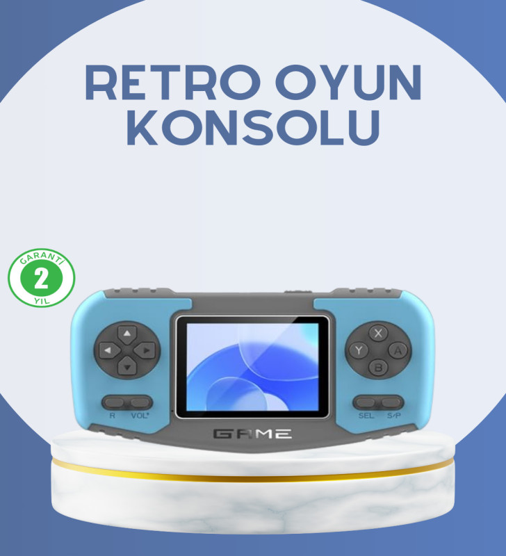 Çocuklara Özel Retro Oyun Konsolu Portatif Eğlence Cihazı - Lisinya