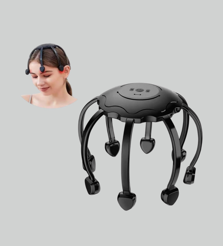 Taşınabilir Kafa Masaj Cihazı Eller Serbest 360° Profesyonel Masaj - Lisinya