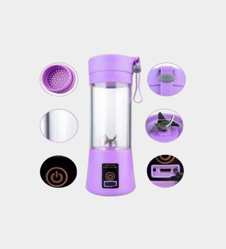 Taşınabilir Şişe Blender 380ml Şarjlı Spor Smoothie Shake Karıştırıcı - Lisinya