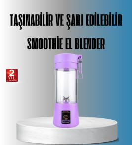 Şarjlı 380ml Portatif Smoothie Blender USB Mini Shake Yapıcı - Lisinya