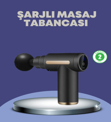 Sporcu Kas Masaj Tabancası 6 Kademe Güçlü Titreşim 4 Başlık Şarjlı Masaj Aleti - Lisinya