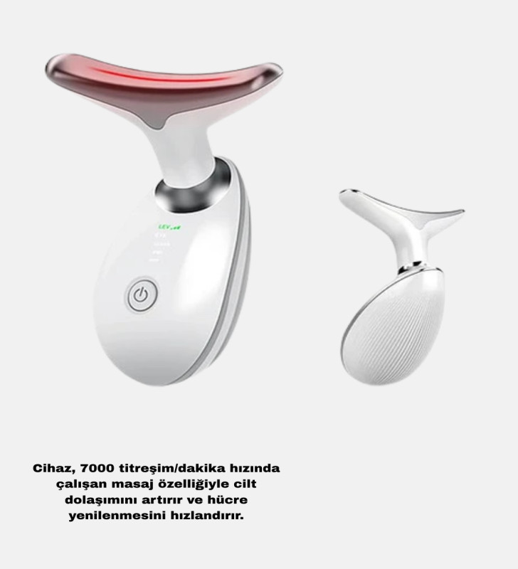 Kablosuz Şarjlı Yüz Sıkılaştırıcı Cihaz EMS Mikro Akım Anti-Aging Masaj Aleti - Lisinya