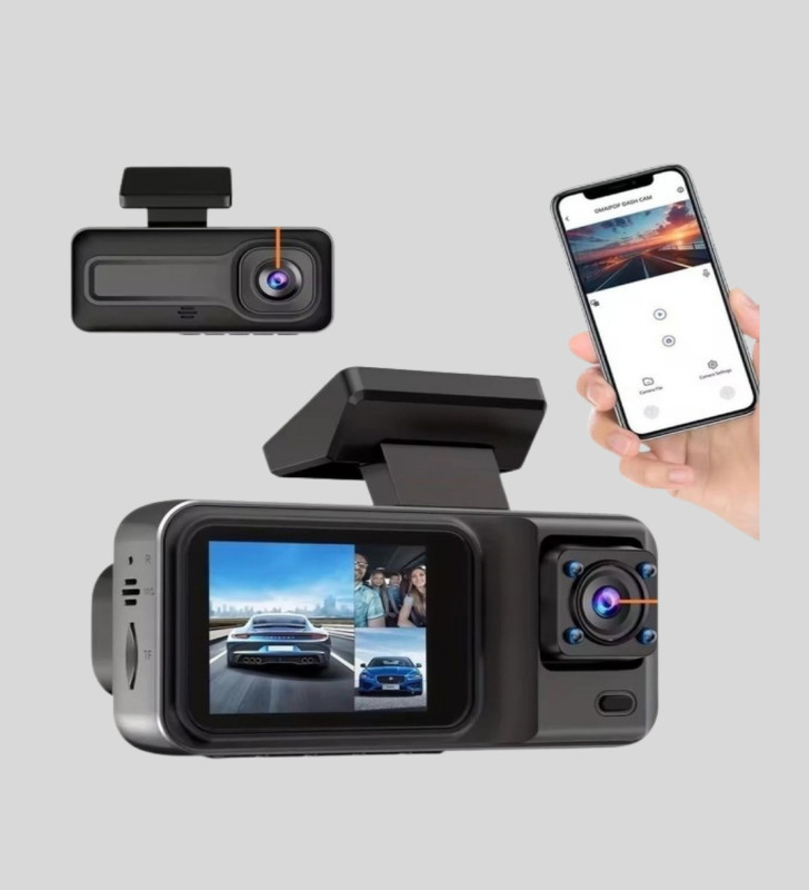 Full HD 3'lü Araç Kamerası Geri Görüş Destekli Park Modlu 1080P DVR - Lisinya