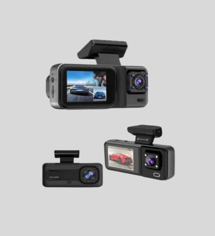 Full HD 3'lü Araç Kamerası Geri Görüş Destekli Park Modlu 1080P DVR - Lisinya