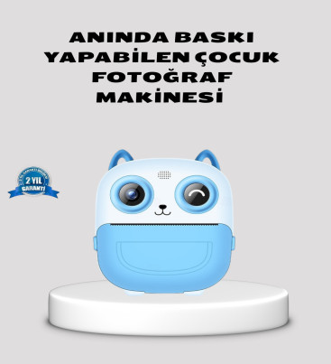 Çocuklar İçin Dijital Kamera Termal Yazıcı 48MP Çift Kamera 1300mAh Batarya - Lisinya