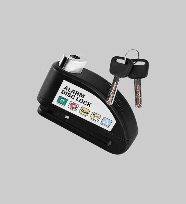 110 dB Alarmlı Disk Fren Kilidi Su Geçirmez Çelik Gövde Motosiklet Güvenlik - Lisinya