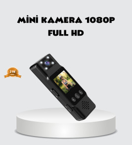 180 Derece Dönebilen Mini Kamera Full HD TFT Ekran Hareket Sensörlü - Lisinya