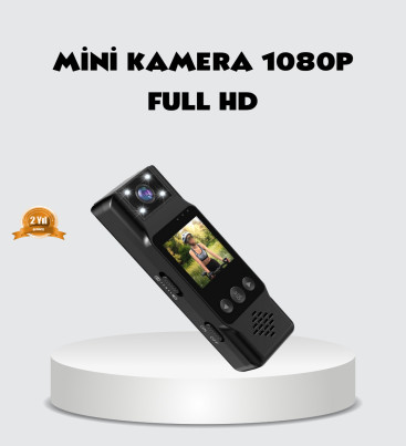 180 Derece Dönebilen Mini Kamera Full HD TFT Ekran Hareket Sensörlü - Lisinya