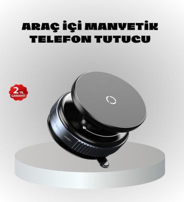 Mıknatıslı Araç Telefon Tutucu Vakum Teknolojili 360° Ayarlanabilir - Lisinya