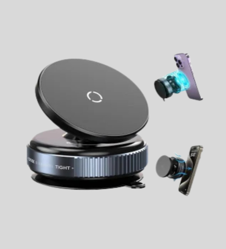 Mıknatıslı Araç Telefon Tutucu Vakum Teknolojili 360° Ayarlanabilir - Lisinya