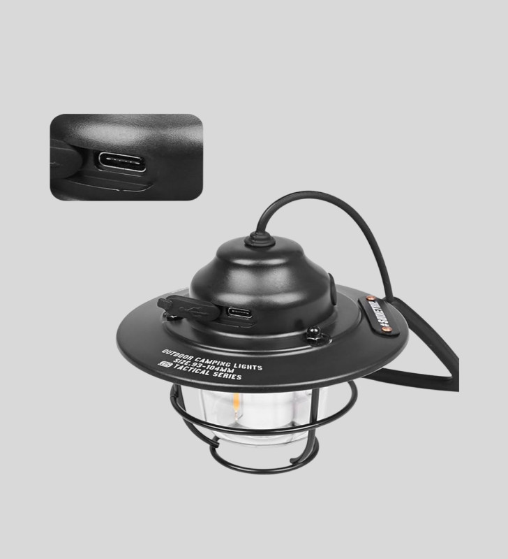 Outdoor Retro Kamp Işığı Uzun Ömürlü Pil Taşınabilir Suya Dayanıklı - Lisinya