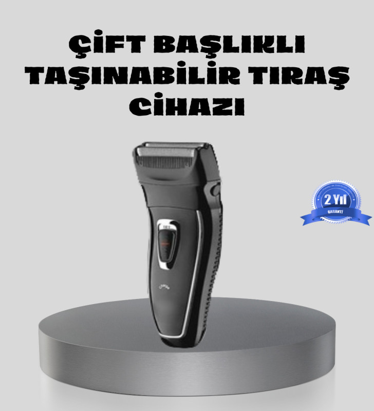 Erkek Tıraş Makinesi Kablosuz Kuru Tıraş Folyo Başlık Yıkanabilir Gövde - Lisinya