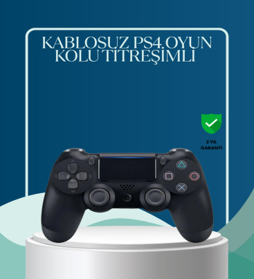 Kablosuz PS4 Oyun Kolu Çift Motor Titreşimli Uzun Bataryalı - Lisinya