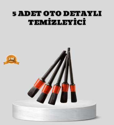 Araç Detay Temizlik Fırçası 5’li Set Çizmeyen Kıl Çok Yönlü Kullanım - Lisinya