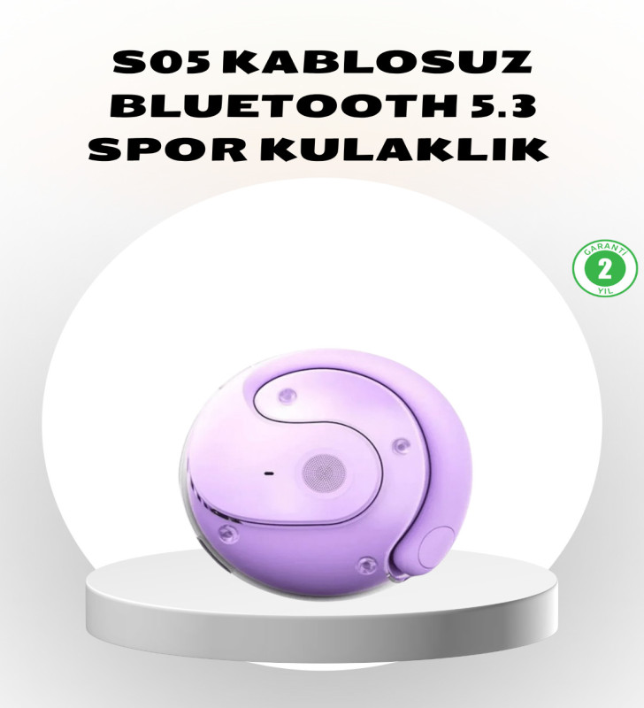 S05 Kablosuz Kulaklık Bluetooth 5.3 IPX4 Su Geçirmez Stereo Ses Otomatik Bağlantı - Lisinya