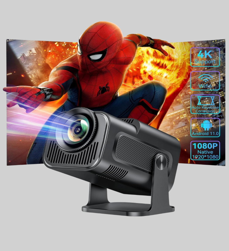 HDMI USB Girişli Akıllı Projeksiyon Cihazı Taşınabilir Düşük Tüketimli - Lisinya