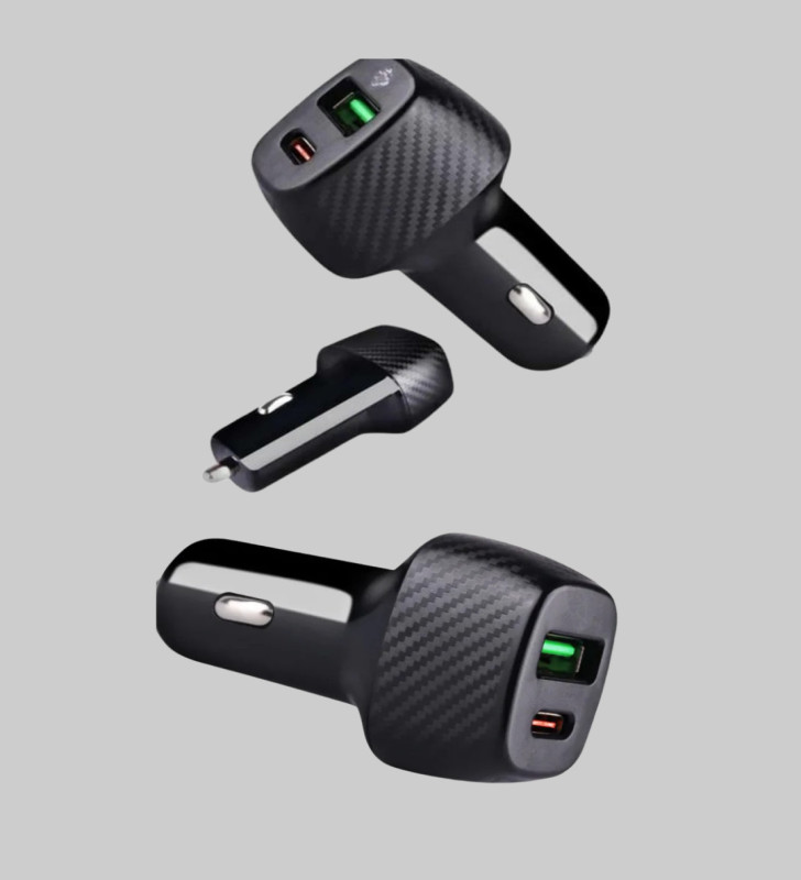 38W Araç Şarj Cihazı Type-C PD USB Hızlı Şarj Çift Port - Lisinya