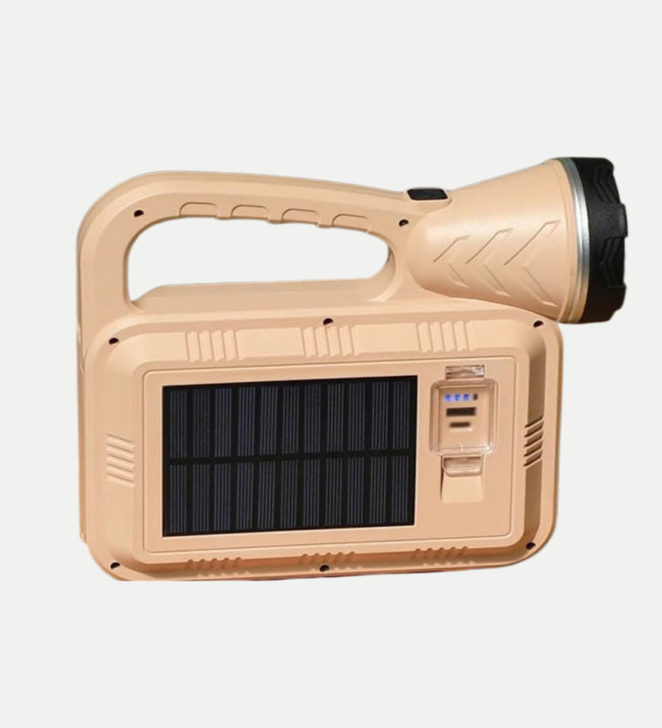 Solar Alev Işığı COB Teknolojili Taşınabilir El Feneri ve Kamp Lambası - Lisinya