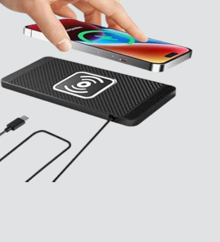 Manyetik Şarj Pedi 7.5W 10W 15W Hızlı Şarj Kaymaz Tabanlı - Lisinya