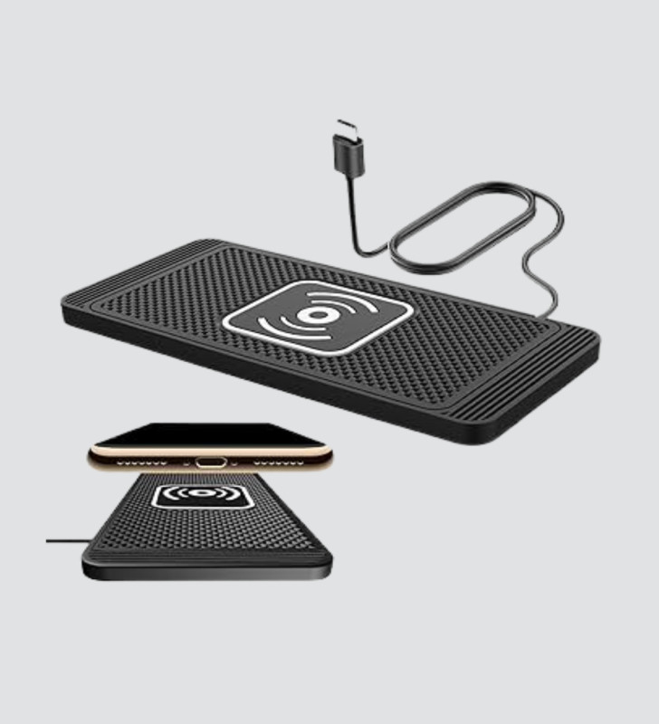 15W Manyetik Kablosuz Şarj Pedi Araç Masa Kullanımına Uygun Qi Şarj Cihazı - Lisinya