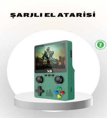 Taşınabilir Oyun Konsolu 3.5 İnç IPS Ekran Yaylı Çift LR Tuşlu - Lisinya