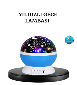 Renkli LED Gece Lambası 6 Işık Modlu Çocuk Odası Atmosfer Aydınlatma - Lisinya