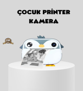 Termal Baskı Çocuk Kamerası HD Çekim USB Şarjlı Eğitici Oyuncak - Lisinya