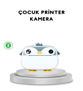 Çocuk Fotoğraf Makinesi Termal Baskılı Anında Çıktı HD Video Kayıtlı - Lisinya